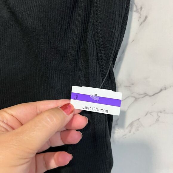 Free People Ribbed Tank Top Black Size M - Picture 2 of 5